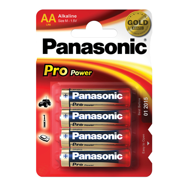 Regin Panasonic Alkaline Batteries 4 X Aa (Lr6) 1.5Volt Regeaa4