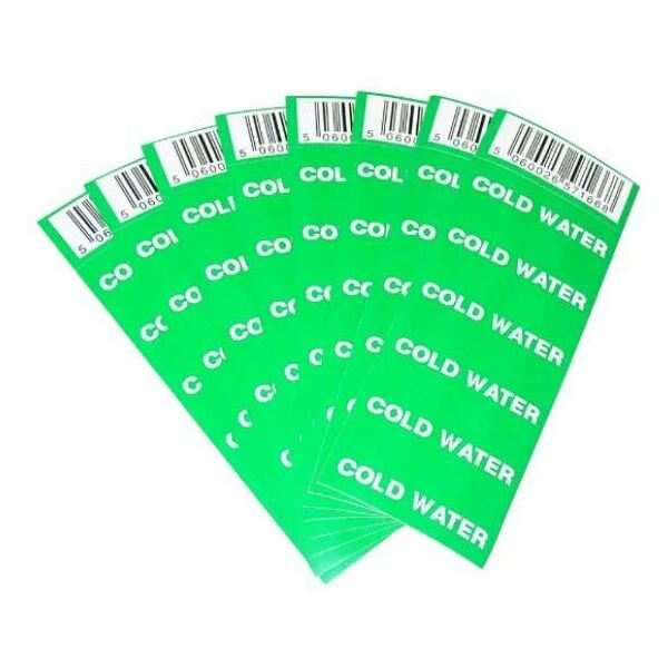 REGIN PIPE LABEL - COLD WATER (8) REGQ634