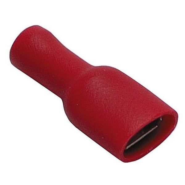 Regin Push-On Female Connector - Red (Pack Of 10) Regq215