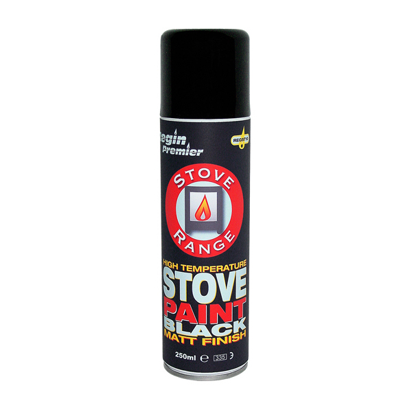 Regin Stove Range - Stove Paint - Black - 250ml
