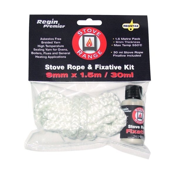 Regin Stove Range - Stove Rope And Fix Kit - 9Mm And 30Ml Regst42