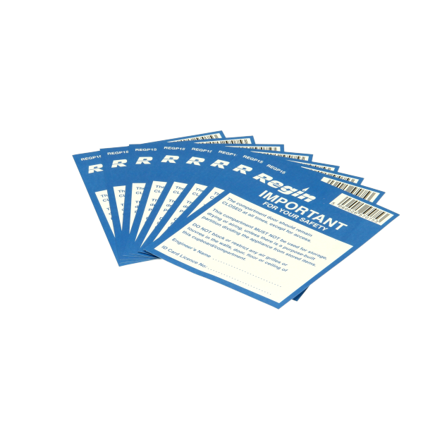 Regin Warning - Compartment Sticker (8) Regp15