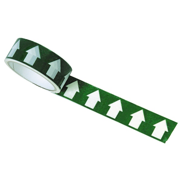 Regin White/Green Arrow Direction Tape - 33m