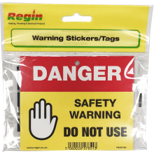REGP36 Danger Do Not Use Sticker/Tag PK8