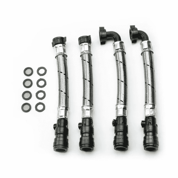 SALAMANDER 4 X 15MM FLEXIBLE HOSES INC ISOLATING VALVES AV2