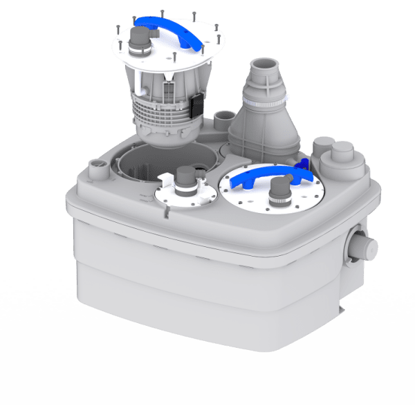 SANICUBIC PRO 2 COMMERCIAL PUMP UNIT FOR UP TO 4 WC'S OLD CODE 6102 NEW CODE 30011