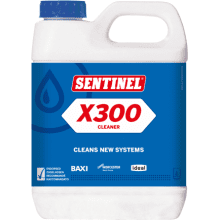SENTINEL X300 1L SYSTEM CLEANER TREATS UP TO 100L (SINGLE BOTTLE) X300L-12X1L-EXP