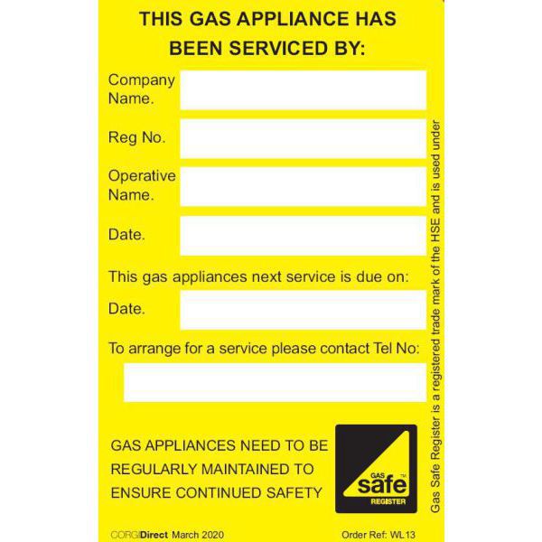 Serviced By Label WL13