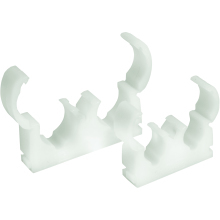 Talon Double Hinged Pipe Clip White