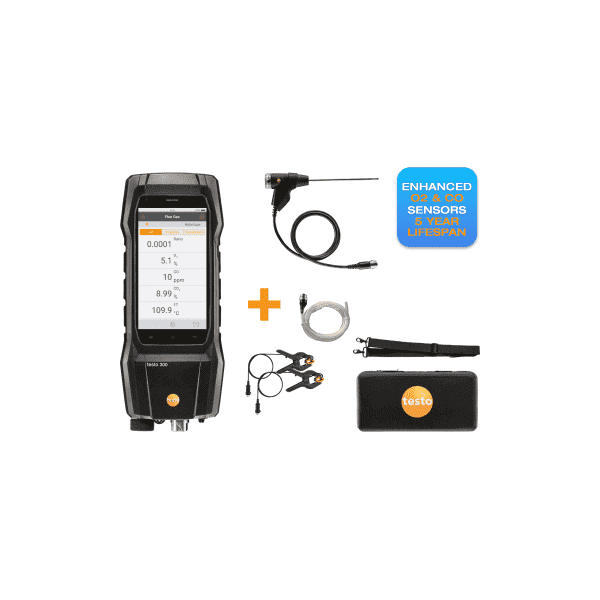 Testo 300+ Flue Gas Analyser Advanced Kit 0564 3004 13