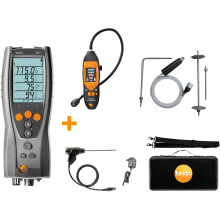 Testo 327 Flue Gas Analyser Standard Kit with Leak Detector & CPA 1 Kit