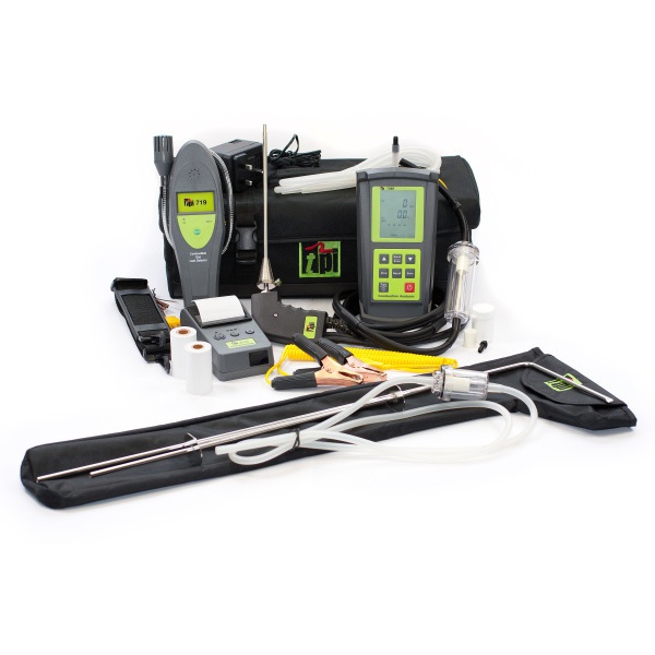 TPI 709 Kit 5 All Standard Accessories and includes IR Printer, Pipe Clamps, Probe Kit, Gas Sniffer