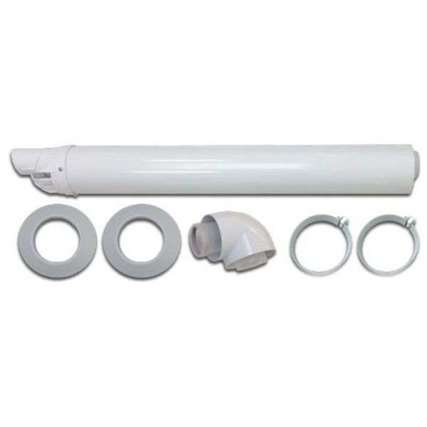 VAILLANT HORIZONTAL AIR/FLUE DUCT 0.75M 60/100PP WHITE (NOT ABLE TO USE PLUME KIT) 303933