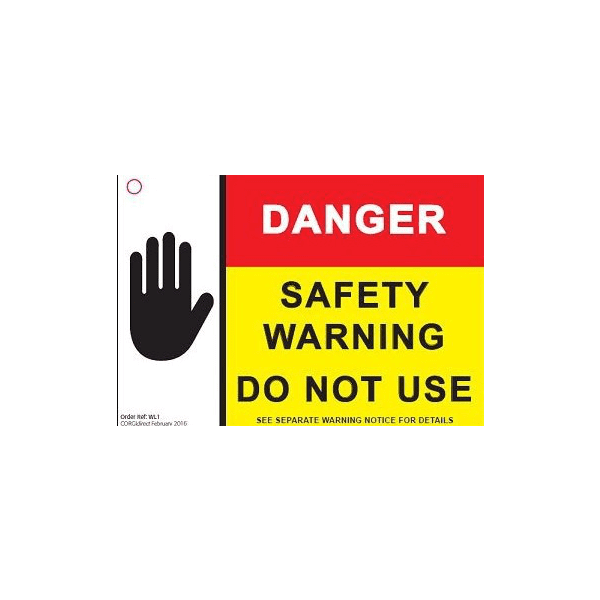 WL1 'Do Not Use' Labels (Pack of 50)