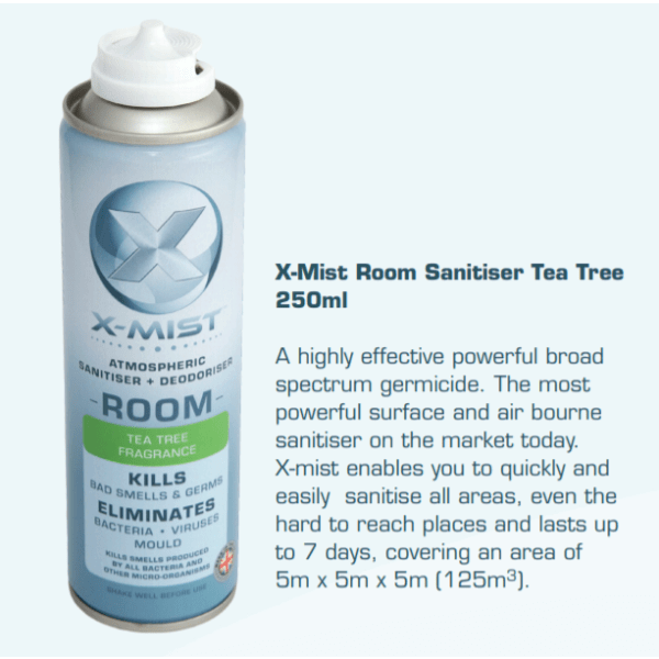 X-MIST ROOM SANITISER 250ML 7 DAY PROTECTION